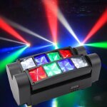 Uking 96w dj lyre led rgbw - dmx 4 en 1 disco lumi�re daraign�e lumi�re de sc�ne - jeux de lumi�re dj ...