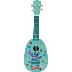 Ukull stitch, environ 53cm, bois, 6 cordes en nylon, guide fourni, lexibook
