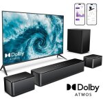 Ultimea barre de son poseidon m4t - syst�me 5. 1 canaux avec dolby atmos - caisson de basses sans fil ...