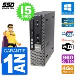 Ultra mini pc dell optiplex 7010 usff i5 - 2400 ram 4go ssd 960go windows 10 wifi
