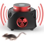 Ultrason souris et rats repulsif souris 360�avec 4 modes ultrasons anti rongeurs avec d�tecteur pir & ...