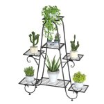 Unho tagre  fleurs fer forg porte plante intrieur extrieur escalier chelle pour maison balcon ...
