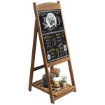Unho tableau ardoise magntique panneau publicitaire en bois stop trottoir chevalet menu pour restaurant ...