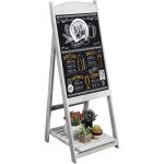 Unho tableau ardoise magntique panneau publicitaire en bois stop trottoir chevalet menu pour restaurant ...