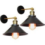 Uni lot de 2 applique murale industrielle e27 base grenier retro led appliques murales escaliers salle ... Uni lot de 2 applique murale industrielle e27 base grenier retro led appliques murales escaliers salle ...
