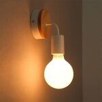 Uni lot de 2 applique murale intérieur e27 lampe murale luminaire eclairage décor ampoule non inclus Uni lot de 2 applique murale intérieur e27 lampe murale luminaire eclairage décor ampoule non inclus