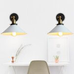 Uni lot de 2 r�tro vintage applique murale industrielle e27 22cm led appliques murales escaliers salle ...