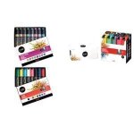 Marqueur peinture - uni - ball - posca pc - 8k - 8 pices - indlbile - pointe biseaute large