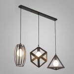 Uni lustre gomtrique en fer forg e27 3 lumires ampoule non inclus