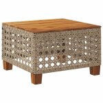 Unique * table de jardin / terrasse / ext�rieure - uu - 2 / 4 personnes - beige 55x55x36 cm - r�sine ...