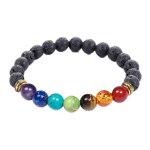 Bracelet - agate - 7 chakras - Énergie - guérison - protection Bracelet - agate - 7 chakras - Énergie - guérison - protection