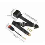 Universel 3 points reglable ceinture de securite du vehicule auto voiture car seat belt + boulons