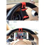 Universel support de t�l�phone portable clip r�tractable fixation volant de voiture pour smartphone iphone ...