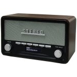 Universum dr 350 - 21 radio de table dab + fm aux bluetooth fonction rveil marron