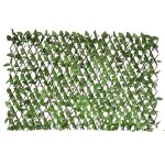 Unus� treillis d�coratif en osier haie artificielle avec feuilles 100x200 cm.