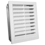 Grille daration artificielle - upmann - 15x20 - cadre de montage galvanis - blanc