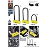 Urban - antivol moto u 85x250mm �18mm jaune - homologu� sra