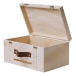 Urne - bois - valisette de voyage - a décorer et personnaliser - 30x20x15cm Urne - bois - valisette de voyage - a décorer et personnaliser - 30x20x15cm