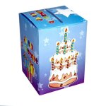 Urne carton anniversaire 17. 5x17. 5x24cm multicolore