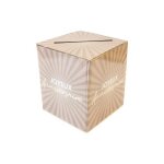 Urne carton anniversaire �clat 23x20cm beige ivoire cr�me �cru naturel taupe