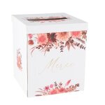 Urne dcorative - 73 - carton - bohme chic - 21x25cm