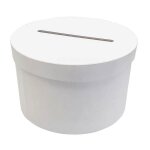 Urne - ronde - blanche - 245x245x15cm - anniversaire - mariage - personnalisable