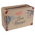Urne dcorative - chalayer - bon voyage - 24x16x10cm - multicolore