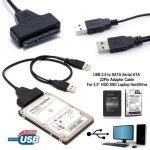 Usb 2. 0 vers sata série ata 22 pin câble adaptateur pour 2. 5 hdd ssd disque dur ordinateur portable ... Usb 2. 0 vers sata série ata 22 pin câble adaptateur pour 2. 5 hdd ssd disque dur ordinateur portable ...