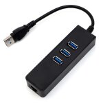 Usb 3. 0 � 1000mbps gigabit adaptateur ethernet rj45 3 ports usb3. 0 hub r�seau c�bl�