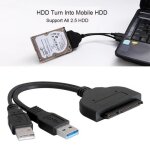 Usb 3. 0 mle  sata 22pin femelle cble adaptateur pour 2. 5 sata pilote de disque dur hdd avec cordon ...