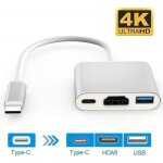 Adaptateur hdmi 4k - usb 3. 1 - type - c - multiport - compatible macbook - r�solution 4kx2k