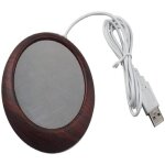 Usb bois grain tasse plus chaud chaleur boisson tasse tapis bureau th caf chauffe - coussin (a)
