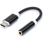 Usb - c type c mle vers audio mini - jack 35mm femelle adaptateur connecteur bk