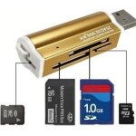 Usb tout en un lecteur de carte mémoire pour micro sd mmc sdhc tf m2 memory stick or Usb tout en un lecteur de carte mémoire pour micro sd mmc sdhc tf m2 memory stick or