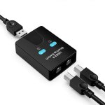 Usb partageur d?imprimante commutateur 2 pc vers 1 imprimante hub splitter compatible windows mac accessoire ...