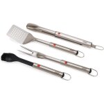 Ustensiles de barbecue - joseph joseph - grillout - acier inoxydable - 4 pi�ces - mallette de transport ...