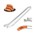 Ustensiles barbecue - pince barbecue longue roulette - acier inoxydable - 38 cm - rotation simplifi�e ...