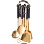 Ustensile de cuisine - non spécifié - ensemble 7 pièces - acier inoxydable 304 - noir - contemporain Ustensile de cuisine - non spécifié - ensemble 7 pièces - acier inoxydable 304 - noir - contemporain