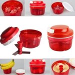Hachoir  lgumes shredder - rouge - abs / pp - 10. 5cm x 9cm x 9cm
