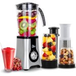 Uten blender smoothie 1. 25lblender mixeur - 380 w - 3 vitesses - 2 en 1 - avec lames en acier inoxydable ...
