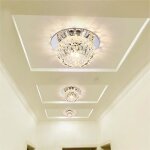 Lustre led - utoopie - modle 5w - cristal - 12cm - blanc chaud - moderne