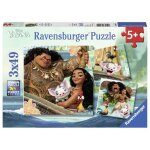 Vaiana puzzle 3x49 pcs - disney