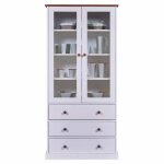 Inter link vitrine westerland blanc bois massif Inter link vitrine westerland blanc bois massif