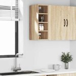 Vaisselier / buffet de cuisine - rustique armoire suspendue riga - ch�ne sonoma - 20x295x60 cm@680682 ...