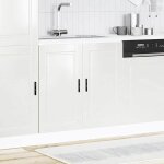 Vaisselier / buffet de cuisine - rustique meuble bas pour �vier porto - blanc brillant - 80x46x815 cm@509300 ...