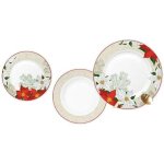 Vaisselle - dkd home decor - service de table - fleur de noël - 18 pièces - porcelaine Vaisselle - dkd home decor - service de table - fleur de noël - 18 pièces - porcelaine