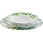 Vaisselle - dkd home decor - standard - 18 pices - fleurs - porcelaine cramique grs