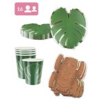 Vaisselle jetable - kit anniversaire 16 personnes aventurier