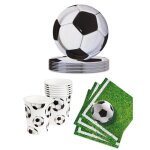 Vaisselle jetable - kit anniversaire vaisselle jetable foot