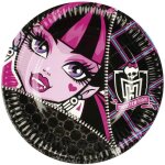 Vaisselle - monster high - r552245 - 8 assiettes carton - 23 cm - rose - pour adultes